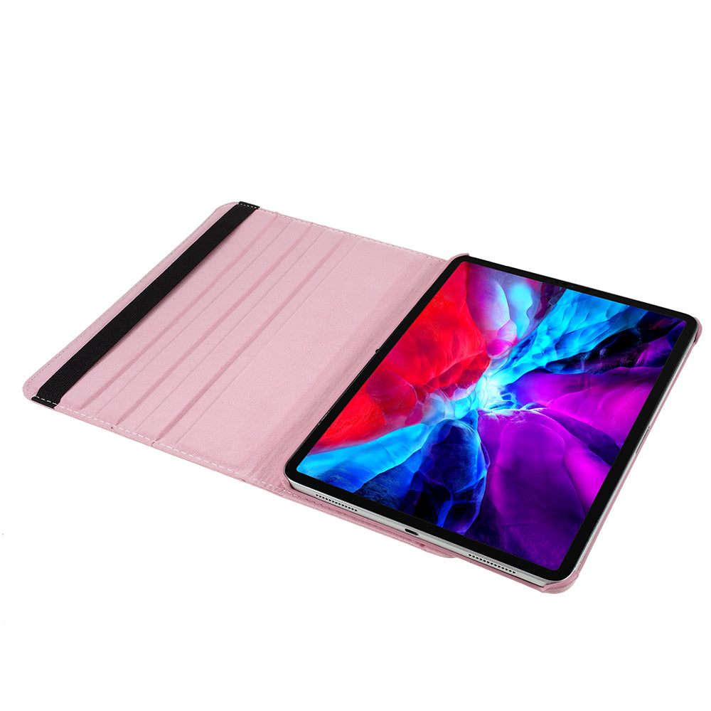 Litchi Skin 360 Degree Rotating Protective Stand Cover with Elastic Band for iPad Air (2020)/Air (2022) / iPad Pro 11-inch (2021) / (2020) / (2018)