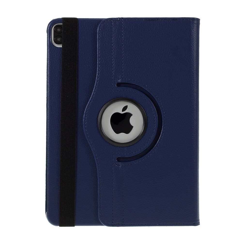 Litchi Skin 360 Degree Rotating Protective Stand Cover with Elastic Band for iPad Air (2020)/Air (2022) / iPad Pro 11-inch (2021) / (2020) / (2018)