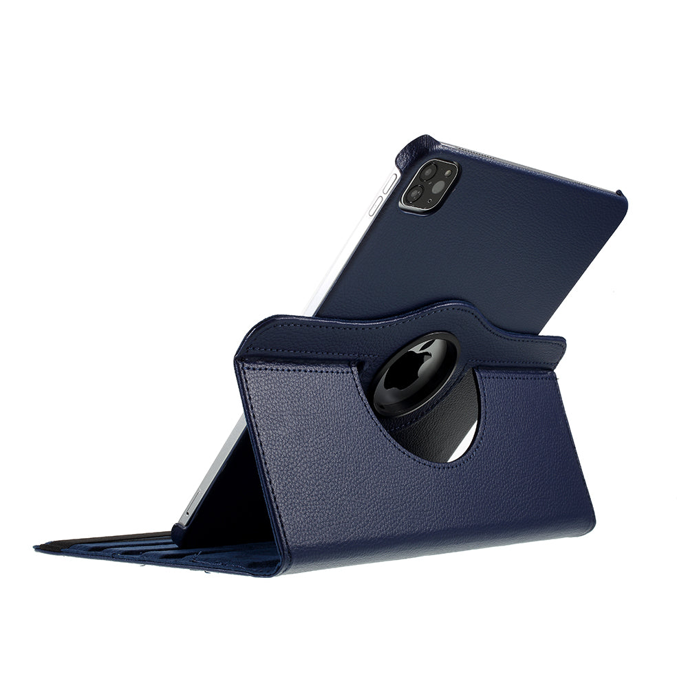 Litchi Skin 360 Degree Rotating Protective Stand Cover with Elastic Band for iPad Air (2020)/Air (2022) / iPad Pro 11-inch (2021) / (2020) / (2018)