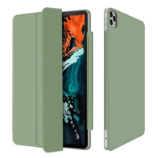 For iPad Air (2020)/Air (2022)/Pro 11-inch (2020)/(2018) Protective Case Auto Wake & Sleep PU Leather Tri-fold Stand Tablet Cover