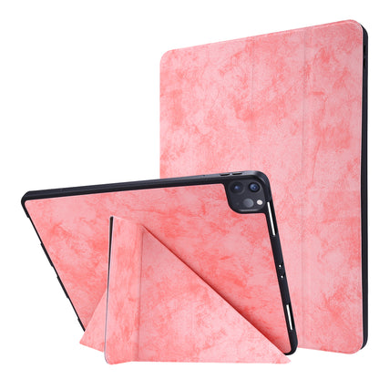 Retro Style Origami Smart Leather Stand Tablet Case for iPad Pro 12.9-inch (2020)