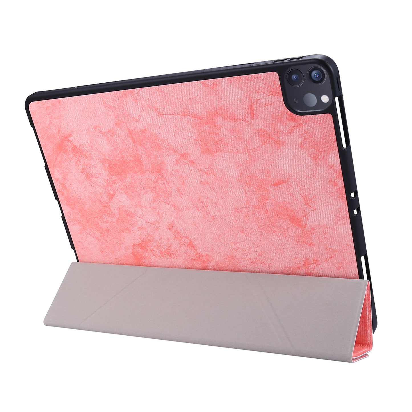 Retro Style Origami Smart Leather Stand Tablet Case for iPad Pro 12.9-inch (2020)
