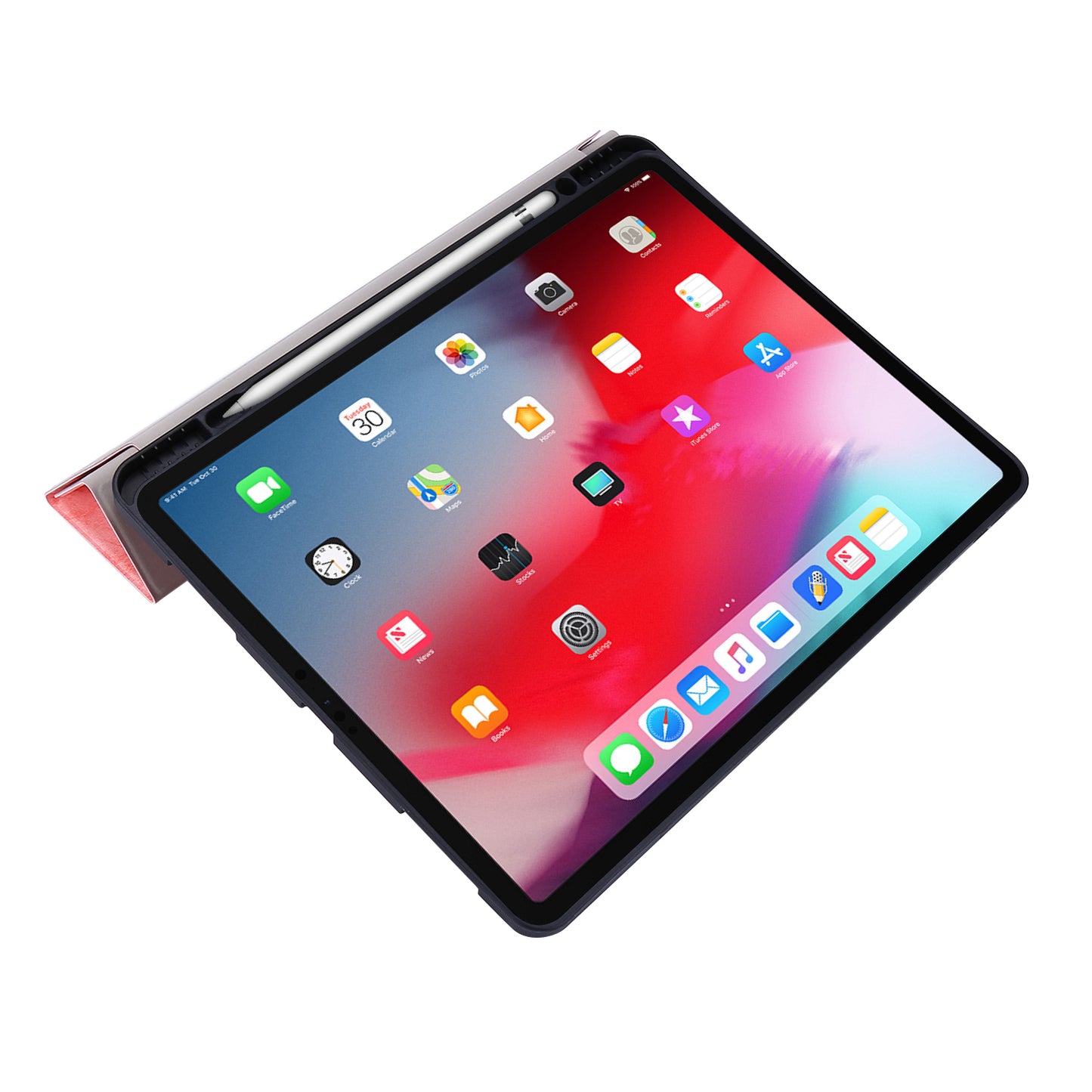 Retro Style Origami Smart Leather Stand Tablet Case for iPad Pro 12.9-inch (2020)