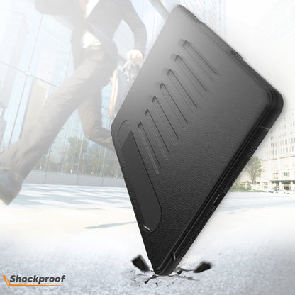 For iPad 10.2 (2020)/(2019) Multi-angle Stand Card Holder Leather Tablet Case Magnetic Closure Cover with Stylus Slot