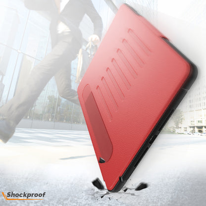For iPad 10.2 (2020)/(2019) Multi-angle Stand Card Holder Leather Tablet Case Magnetic Closure Cover with Stylus Slot