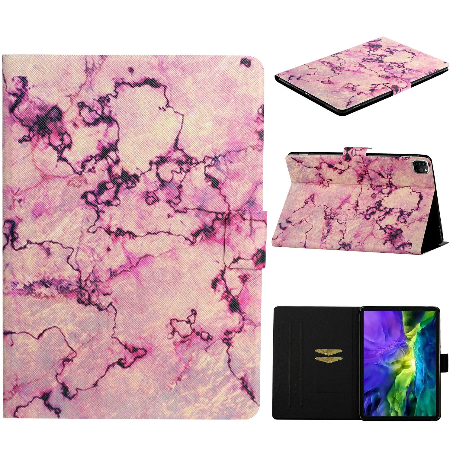 Pattern Printing PU Leather Tablet Case with Card Slots for iPad Pro 11-inch (2020)/(2018)