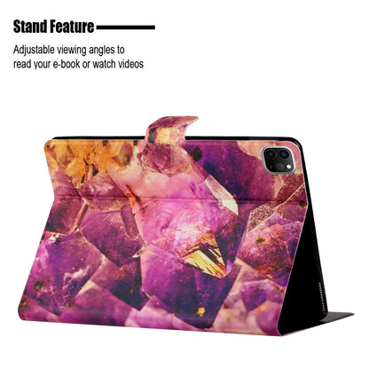Pattern Printing PU Leather Tablet Case with Card Slots for iPad Pro 11-inch (2020)/(2018)