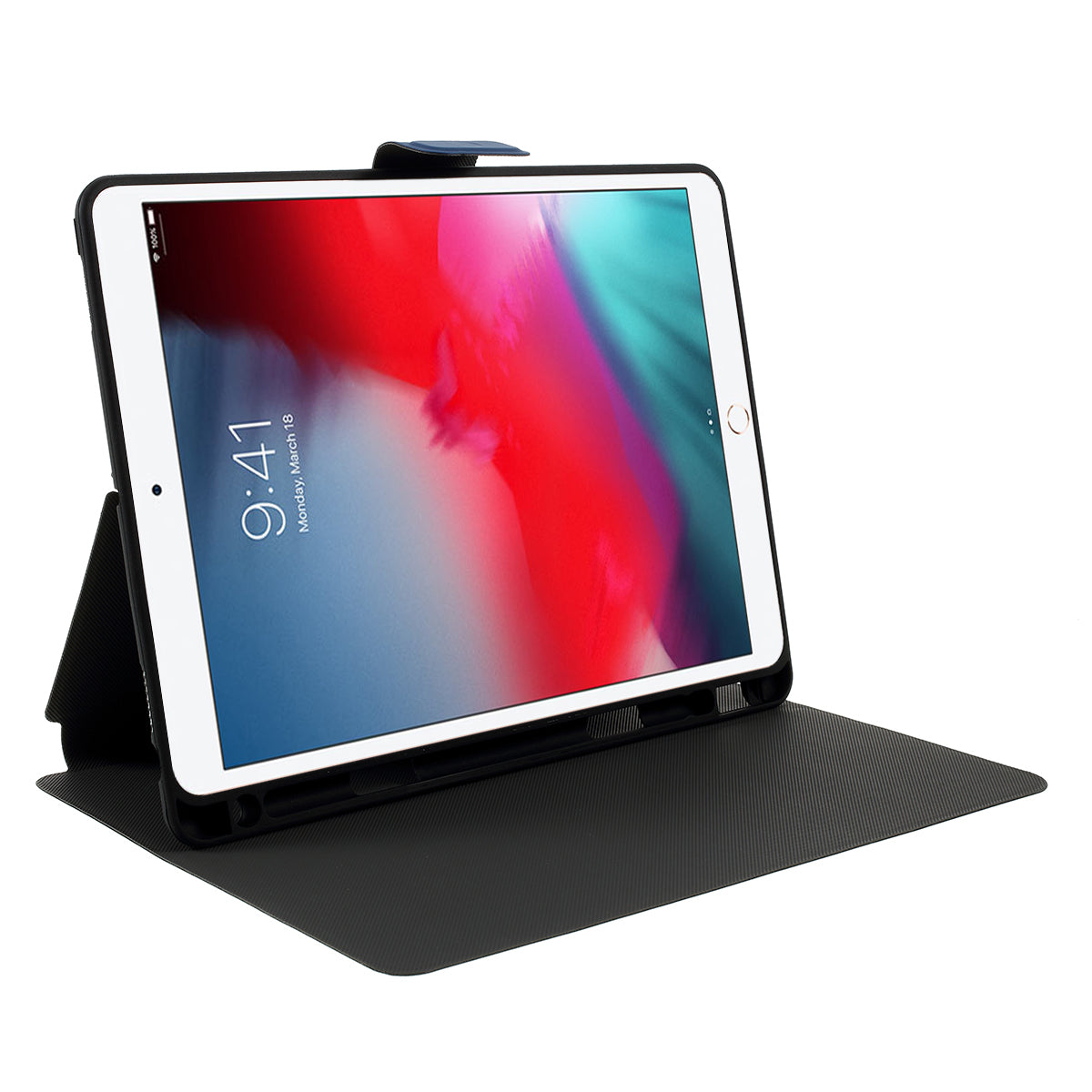 Tri-fold Stand Leather Tablet Protective Case with Pen Slot for Apple iPad 10.2 (2021)/(2020)/(2019)