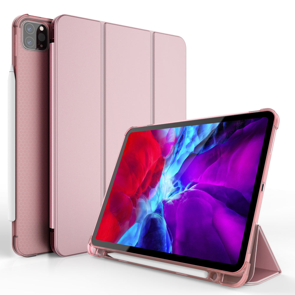 Tri-fold Stand Smart Leather Case with Pen Slot for iPad Pro 11-inch (2021)(2020)(2018)