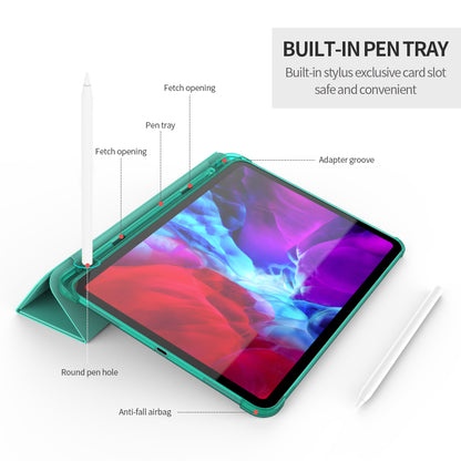 Tri-fold Stand Smart Leather Case with Pen Slot for iPad Pro 11-inch (2021)(2020)(2018)