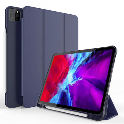 Tri-fold Stand Smart Leather Case with Pen Slot for iPad Pro 11-inch (2021)(2020)(2018)
