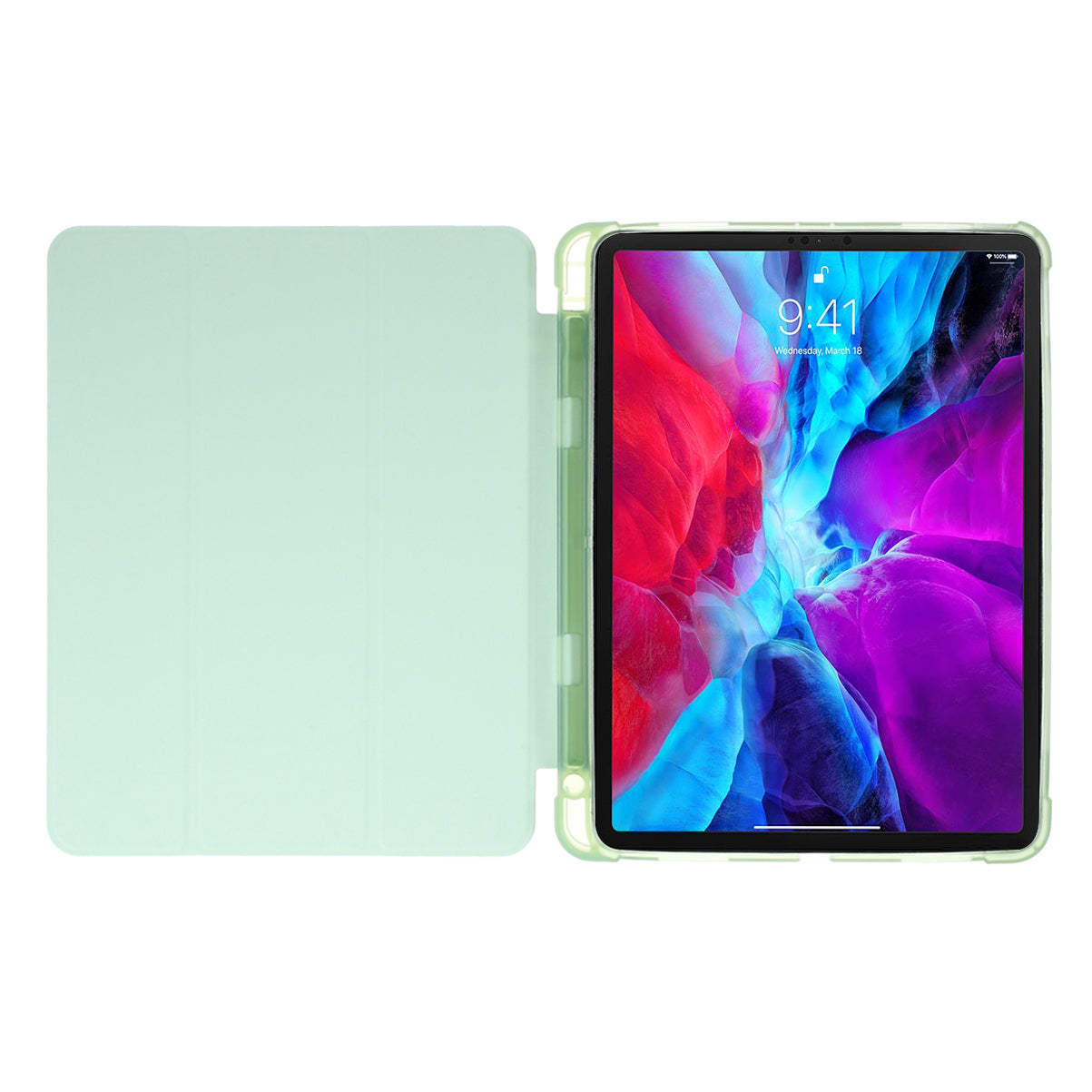 Tri-fold Stand Smart Leather Case with Pen Slot for iPad Pro 11-inch (2021)(2020)(2018)