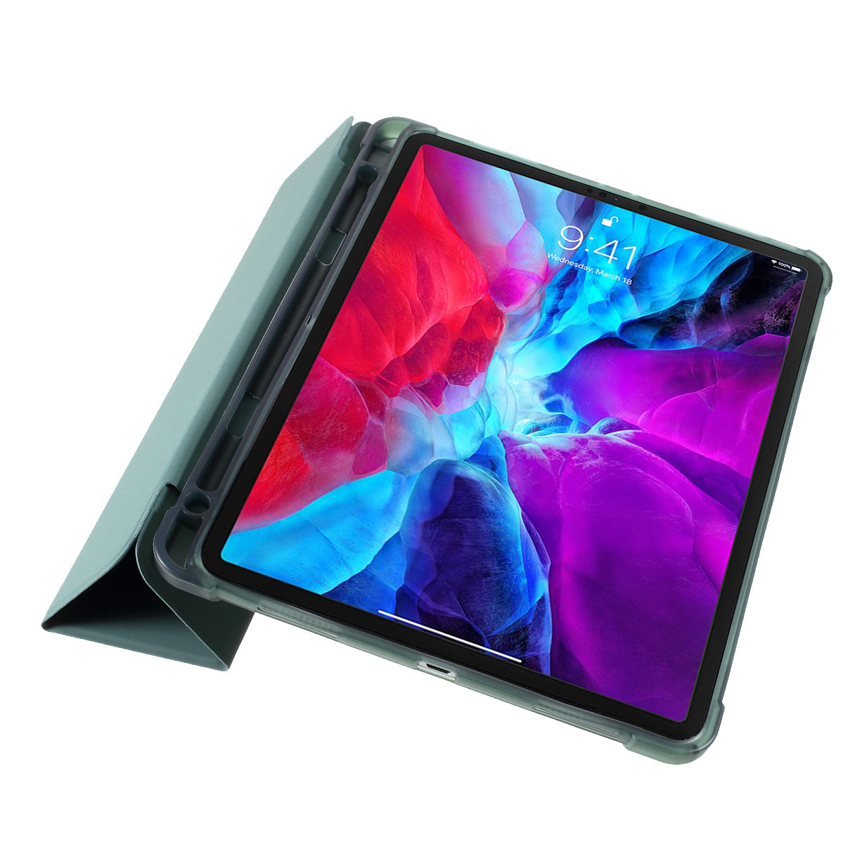 Tri-fold Stand Smart Leather Case with Pen Slot for iPad Pro 11-inch (2021)(2020)(2018)