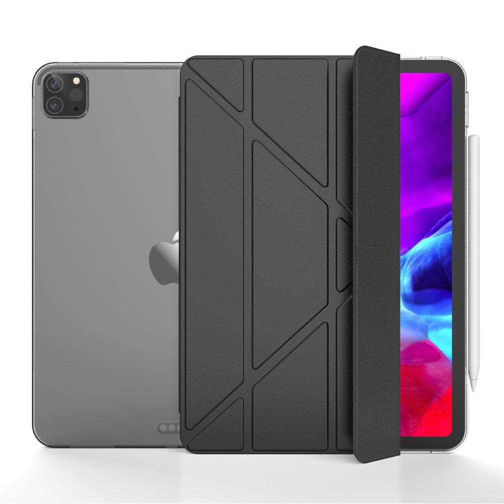 For iPad Pro 11-inch (2020) Tri-fold Stand Leather Protective Tablet Cover Case