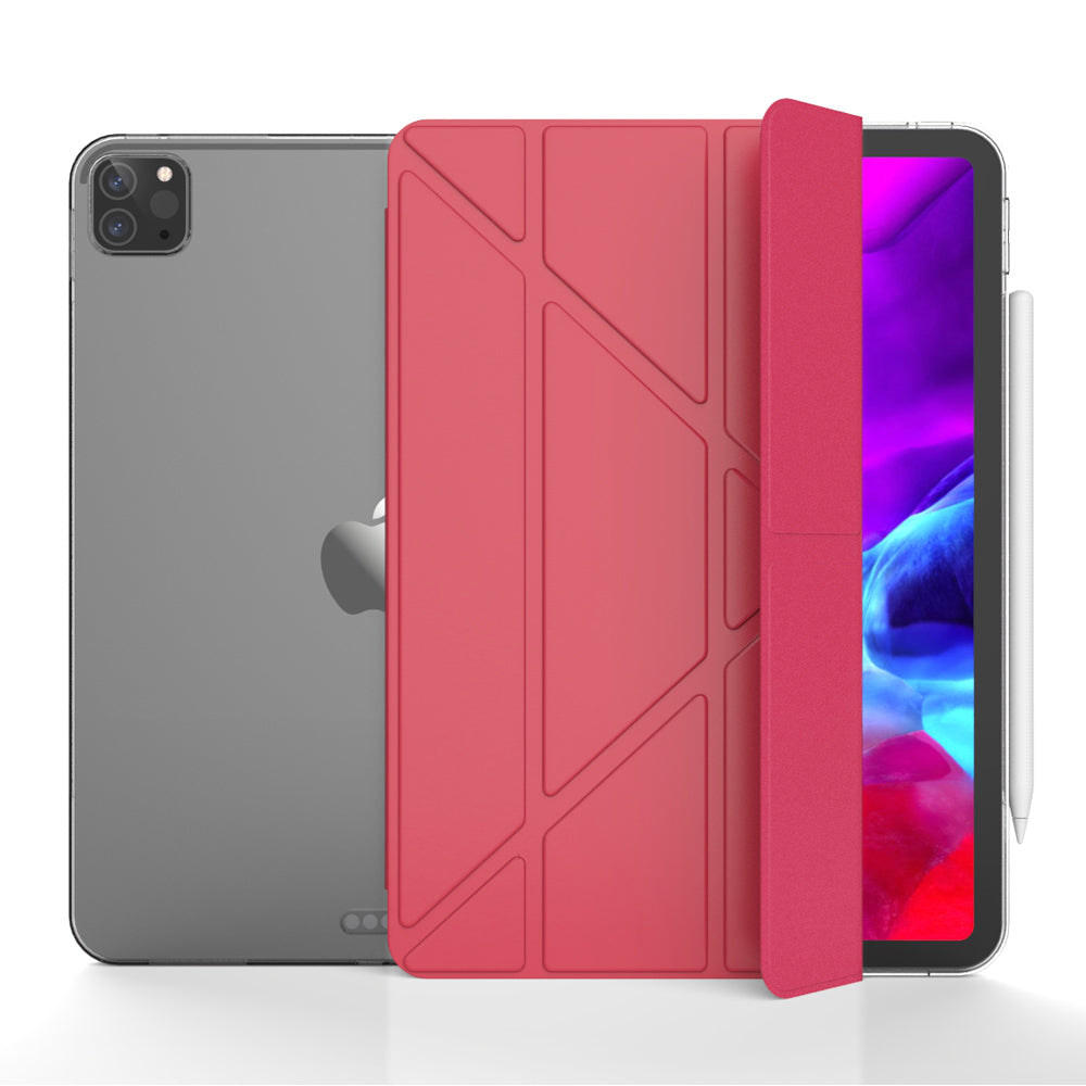For iPad Pro 11-inch (2020) Tri-fold Stand Leather Protective Tablet Cover Case