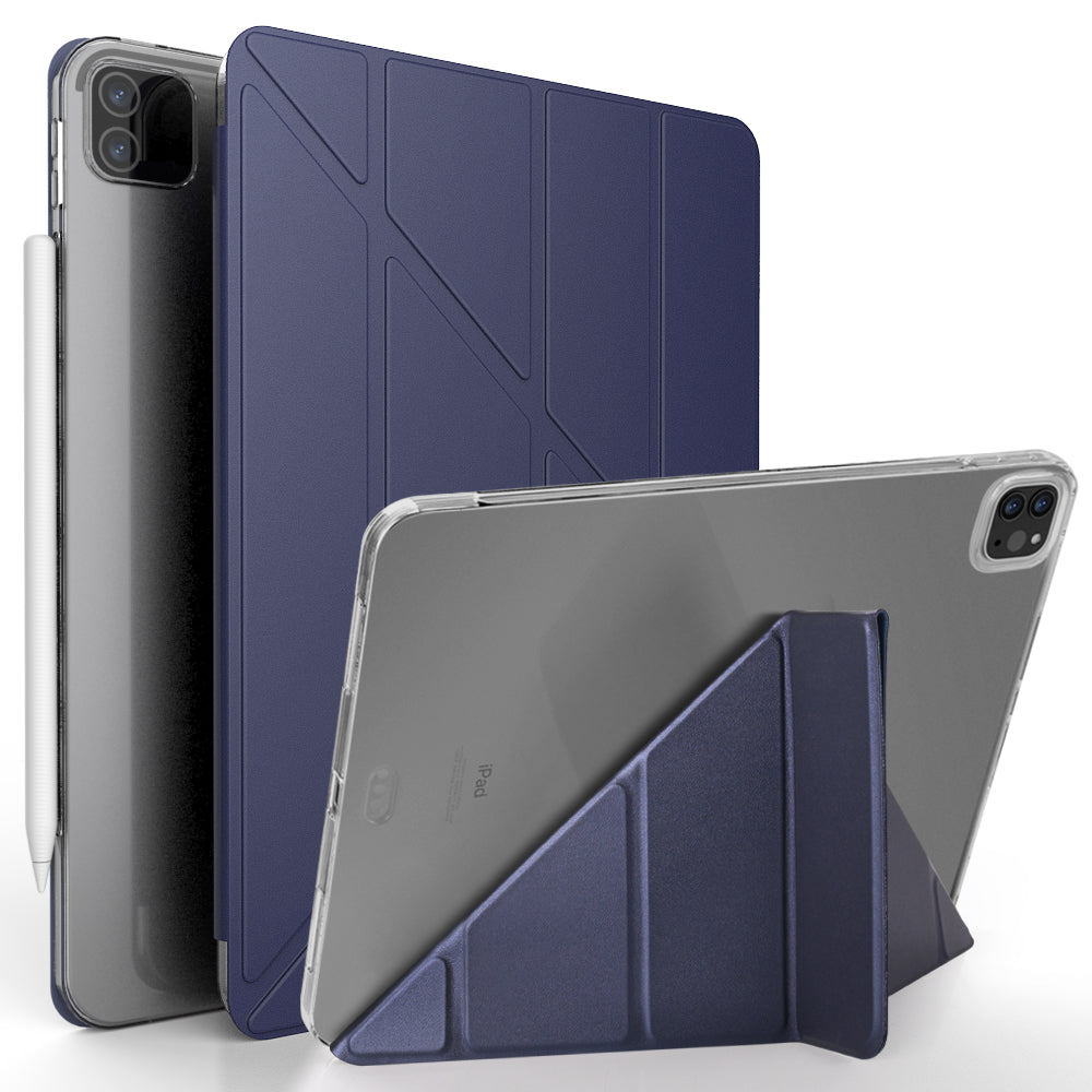 For iPad Pro 11-inch (2020) Tri-fold Stand Leather Protective Tablet Cover Case