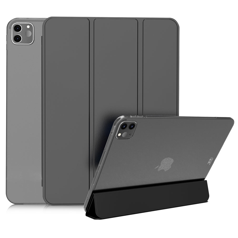For iPad Pro 11-inch (2020) Tri-fold Stand Protective Cover Smart Wake / Sleep TPU Leather Tablet Case