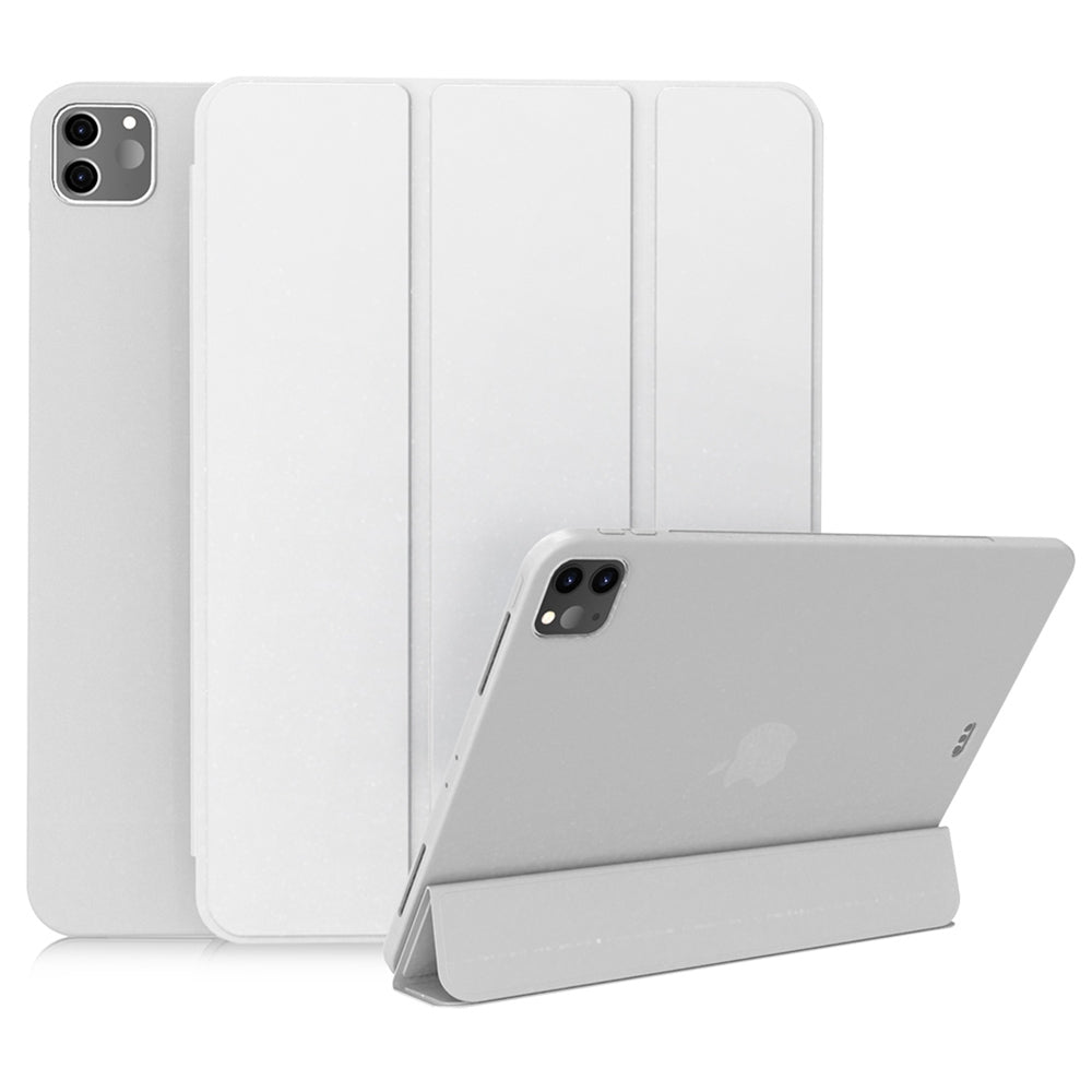 For iPad Pro 11-inch (2020) Tri-fold Stand Protective Cover Smart Wake / Sleep TPU Leather Tablet Case