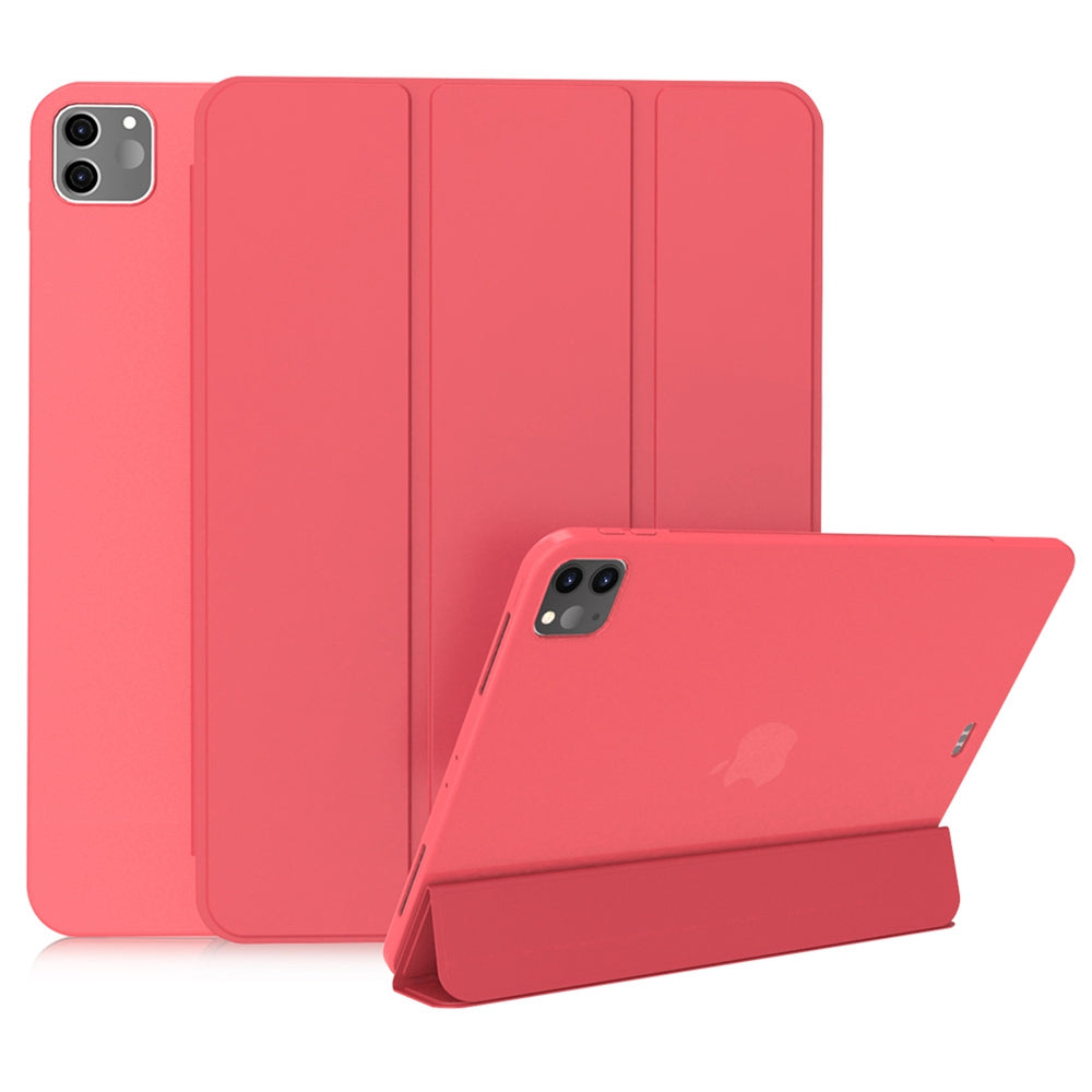 For iPad Pro 11-inch (2020) Tri-fold Stand Protective Cover Smart Wake / Sleep TPU Leather Tablet Case