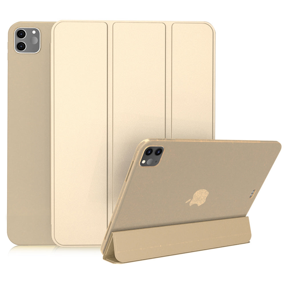 For iPad Pro 11-inch (2020) Tri-fold Stand Protective Cover Smart Wake / Sleep TPU Leather Tablet Case