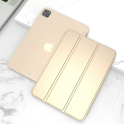 For iPad Pro 11-inch (2020) Tri-fold Stand Protective Cover Smart Wake / Sleep TPU Leather Tablet Case