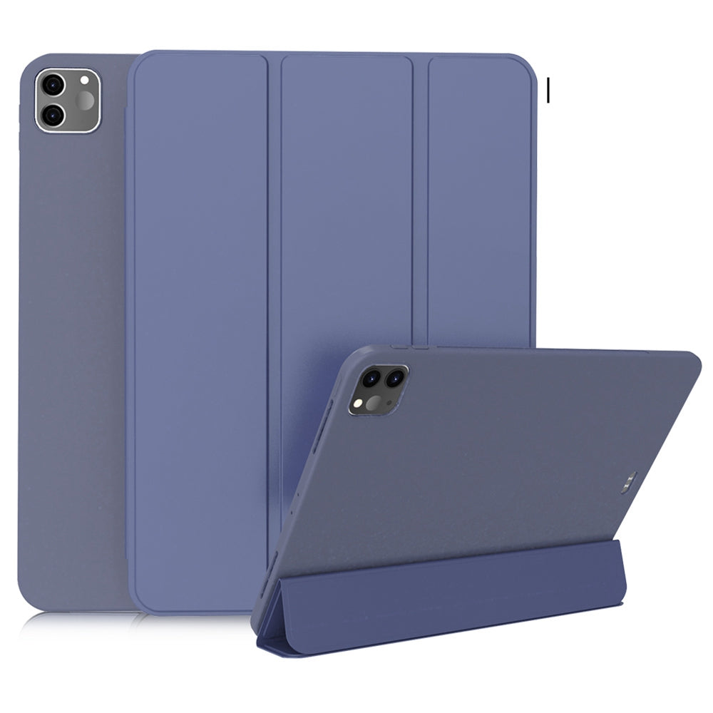 For iPad Pro 11-inch (2020) Tri-fold Stand Protective Cover Smart Wake / Sleep TPU Leather Tablet Case