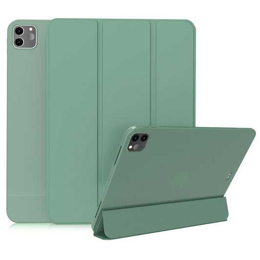 For iPad Pro 11-inch (2020) Tri-fold Stand Protective Cover Smart Wake / Sleep TPU Leather Tablet Case