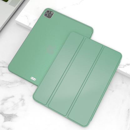 For iPad Pro 11-inch (2020) Tri-fold Stand Protective Cover Smart Wake / Sleep TPU Leather Tablet Case