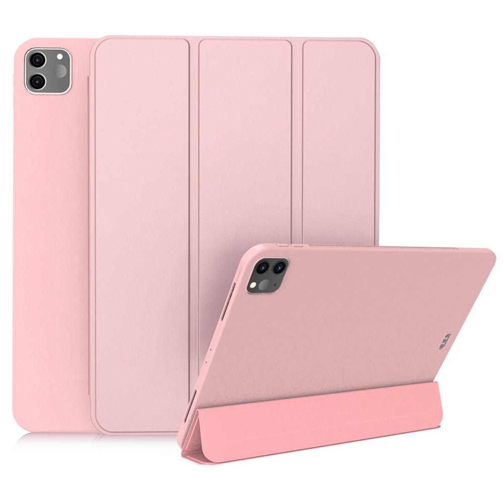 For iPad Pro 11-inch (2020) Tri-fold Stand Protective Cover Smart Wake / Sleep TPU Leather Tablet Case