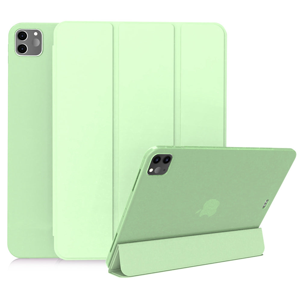 For iPad Pro 11-inch (2020) Tri-fold Stand Protective Cover Smart Wake / Sleep TPU Leather Tablet Case