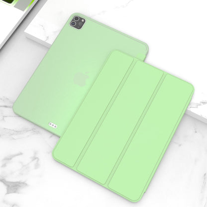 For iPad Pro 11-inch (2020) Tri-fold Stand Protective Cover Smart Wake / Sleep TPU Leather Tablet Case