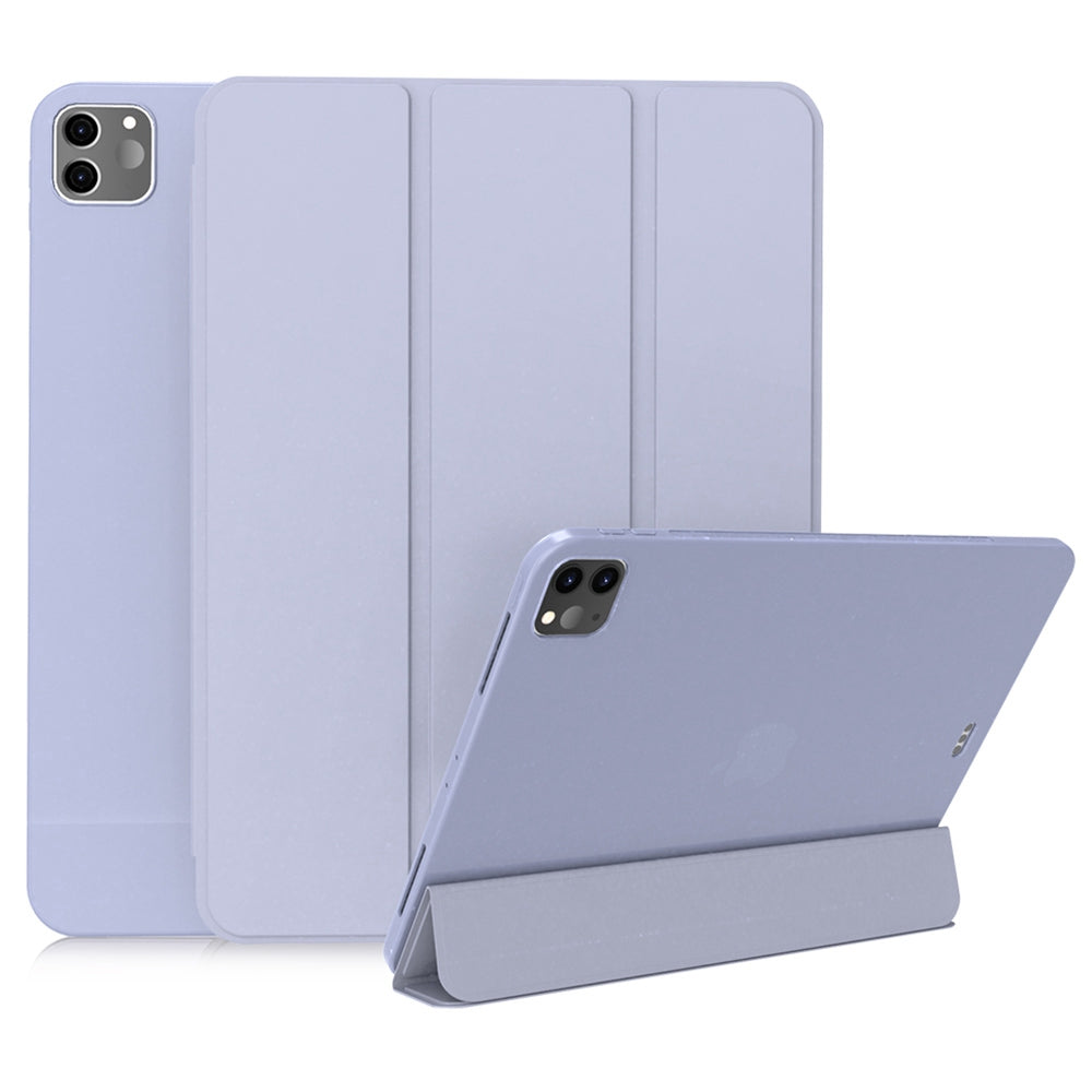 For iPad Pro 11-inch (2020) Tri-fold Stand Protective Cover Smart Wake / Sleep TPU Leather Tablet Case