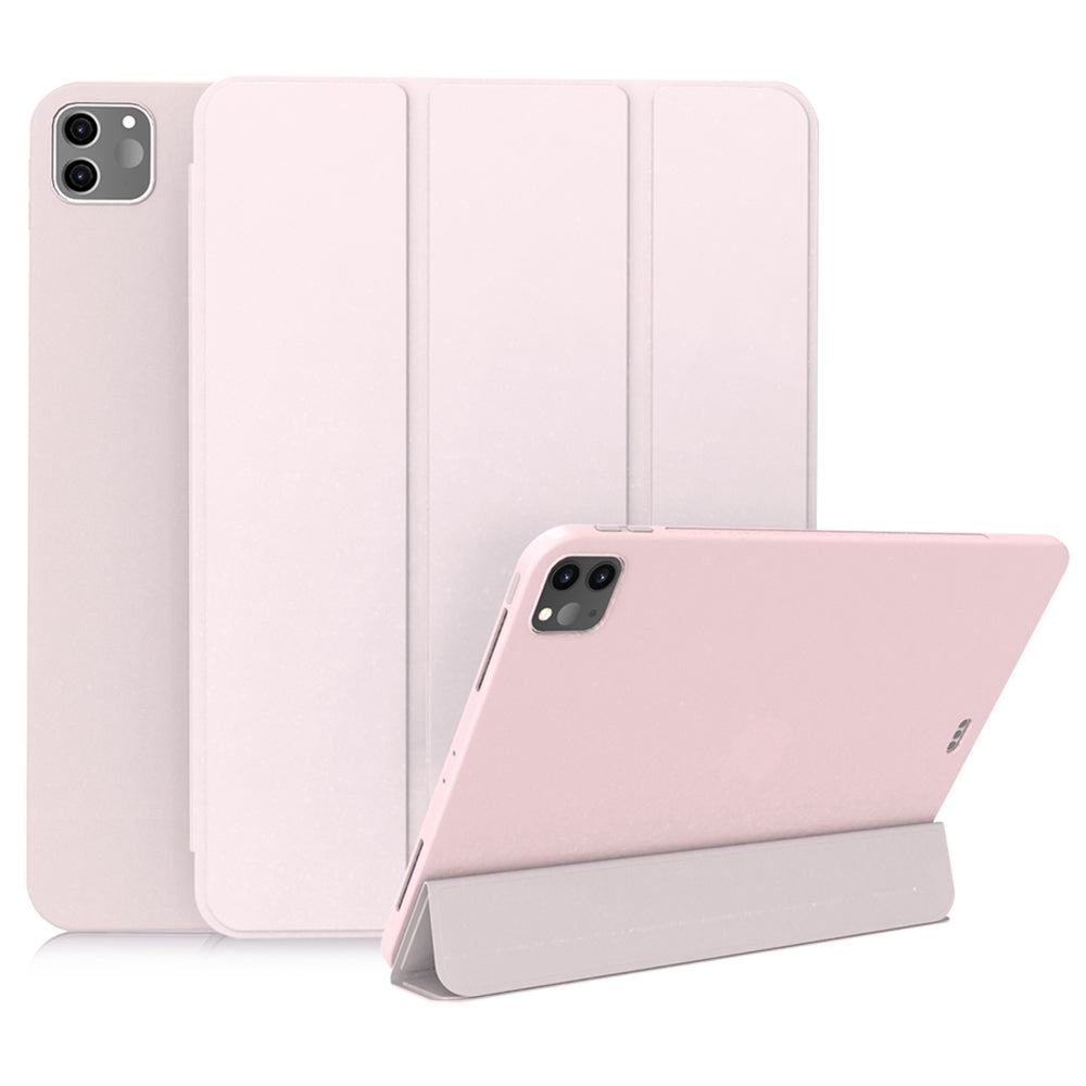 For iPad Pro 11-inch (2020) Tri-fold Stand Protective Cover Smart Wake / Sleep TPU Leather Tablet Case