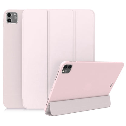 For iPad Pro 11-inch (2020) Tri-fold Stand Protective Cover Smart Wake / Sleep TPU Leather Tablet Case