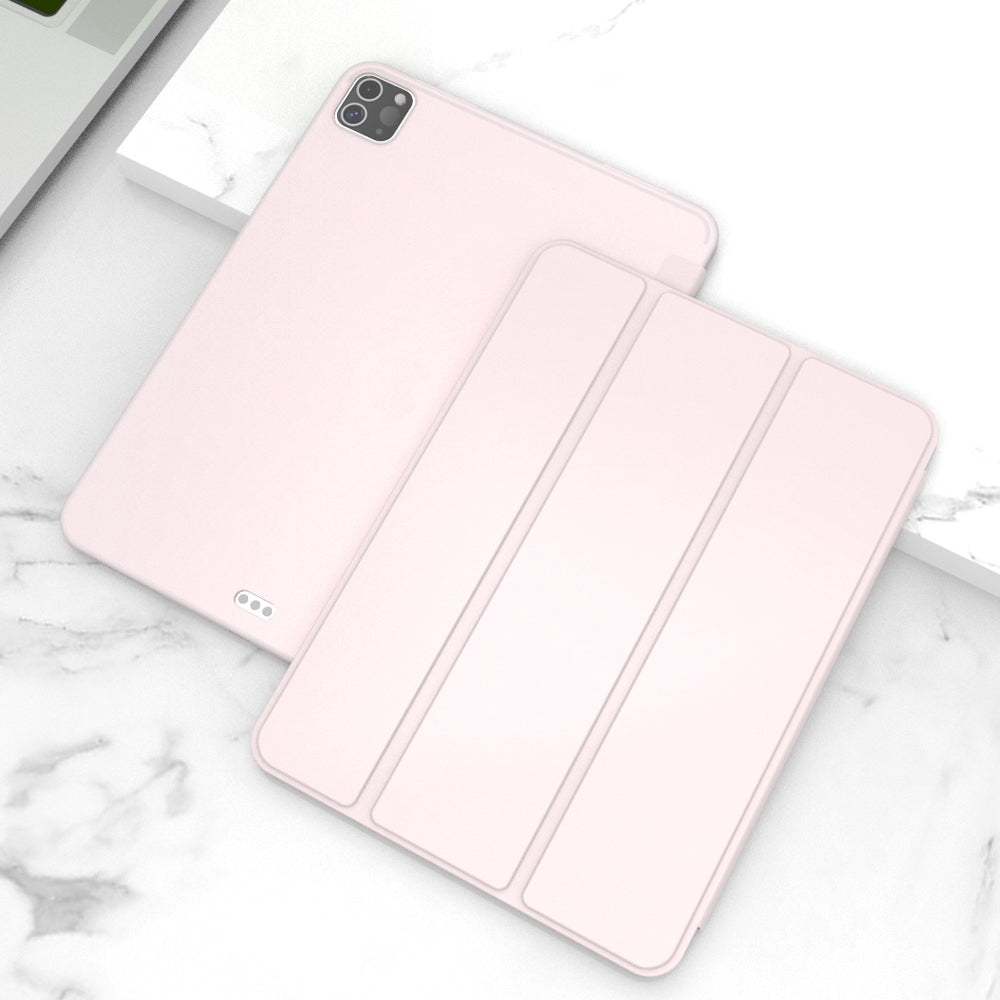 For iPad Pro 11-inch (2020) Tri-fold Stand Protective Cover Smart Wake / Sleep TPU Leather Tablet Case