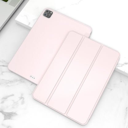 For iPad Pro 11-inch (2020) Tri-fold Stand Protective Cover Smart Wake / Sleep TPU Leather Tablet Case