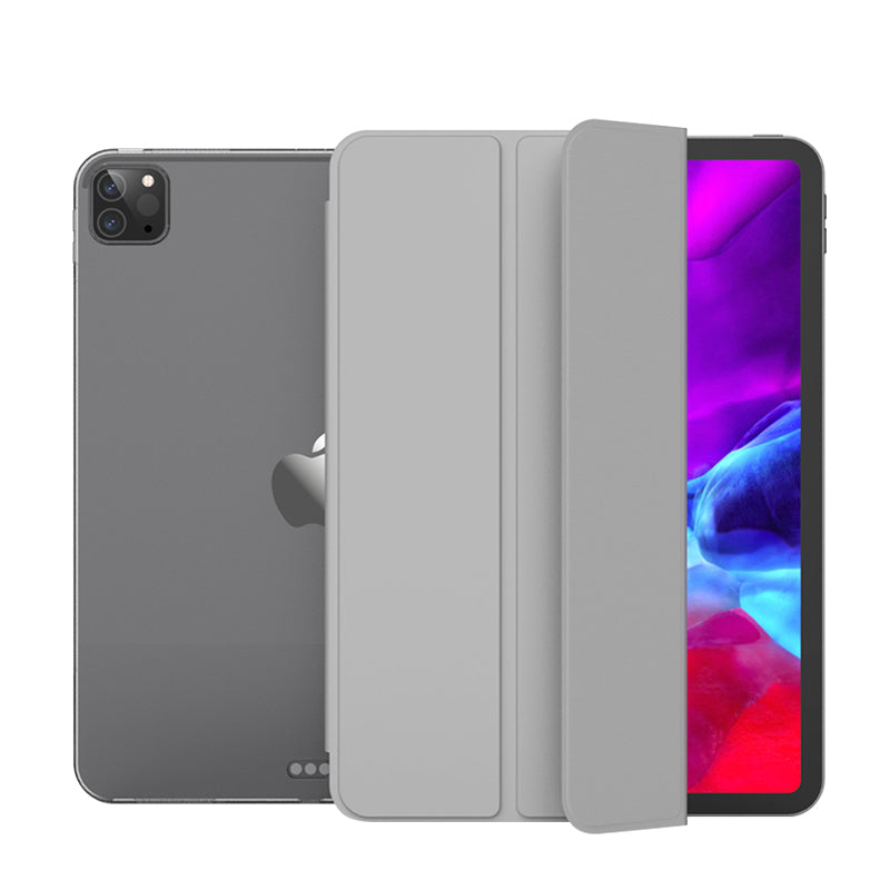 Tri-fold Stand Smart Wake/Sleep TPU Leather Tablet Cover for iPad Pro 12.9-inch (2020)