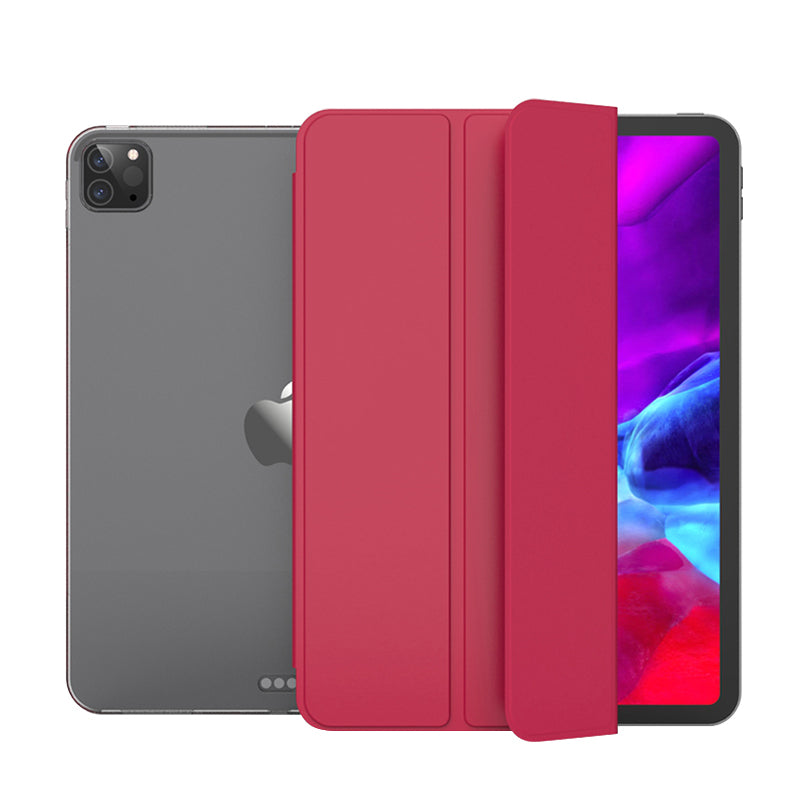 Tri-fold Stand Smart Wake/Sleep TPU Leather Tablet Cover for iPad Pro 12.9-inch (2020)
