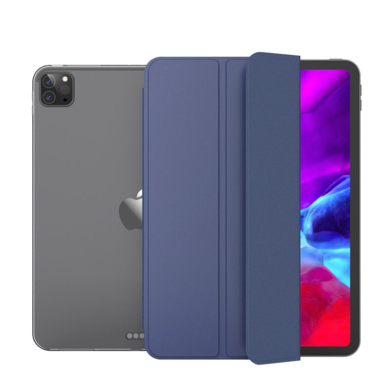Tri-fold Stand Smart Wake/Sleep TPU Leather Tablet Cover for iPad Pro 12.9-inch (2020)