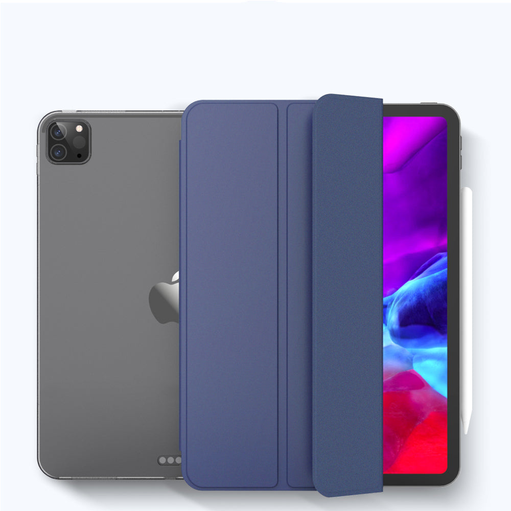 Tri-fold Stand Smart Wake/Sleep TPU Leather Tablet Cover for iPad Pro 12.9-inch (2020)
