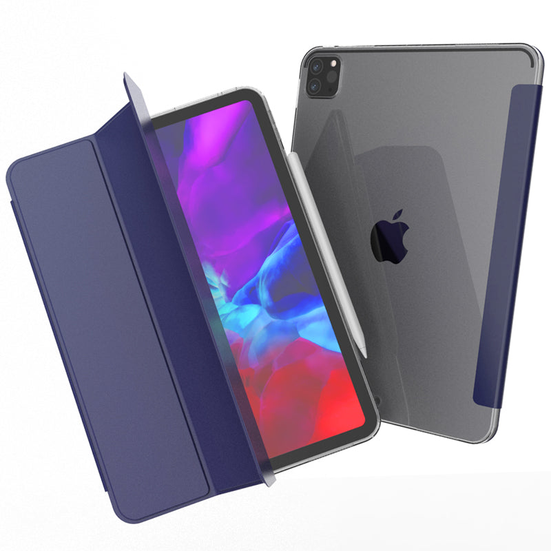 Tri-fold Stand Smart Wake/Sleep TPU Leather Tablet Cover for iPad Pro 12.9-inch (2020)