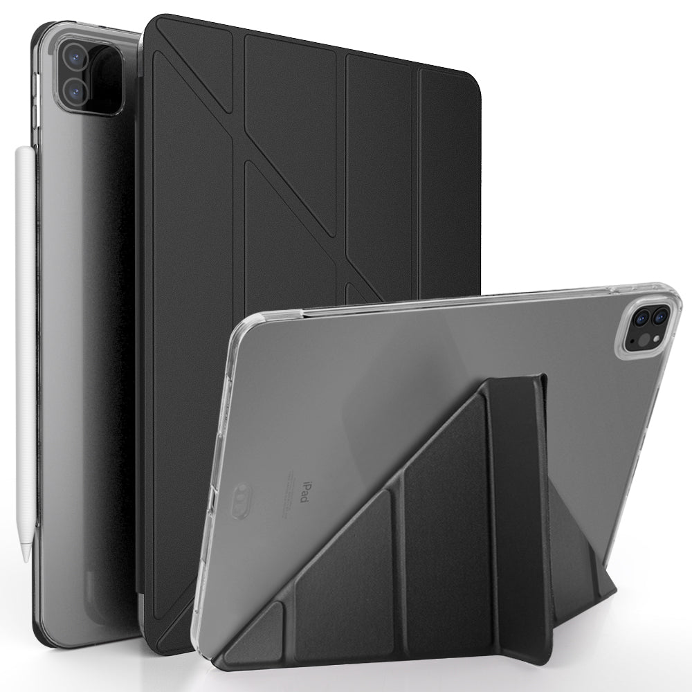 Magnetic Absorption Origami Smart TPU Leather Case Tablet Cover for iPad Pro 12.9-inch (2020)