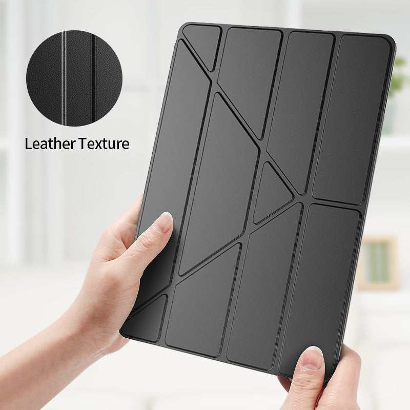 Magnetic Absorption Origami Smart TPU Leather Case Tablet Cover for iPad Pro 12.9-inch (2020)
