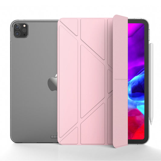Magnetic Absorption Origami Smart TPU Leather Case Tablet Cover for iPad Pro 12.9-inch (2020)