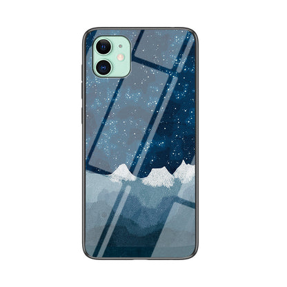 Starry Sky Tempered Glass + PC + TPU Hybrid Case for iPhone 11 6.1 inch