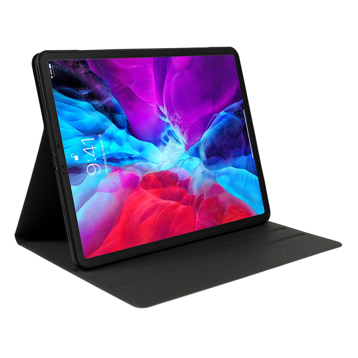Cloth Texture PU Leather Stand Tablet Cover for iPad Pro 12.9-inch (2020) / (2018)