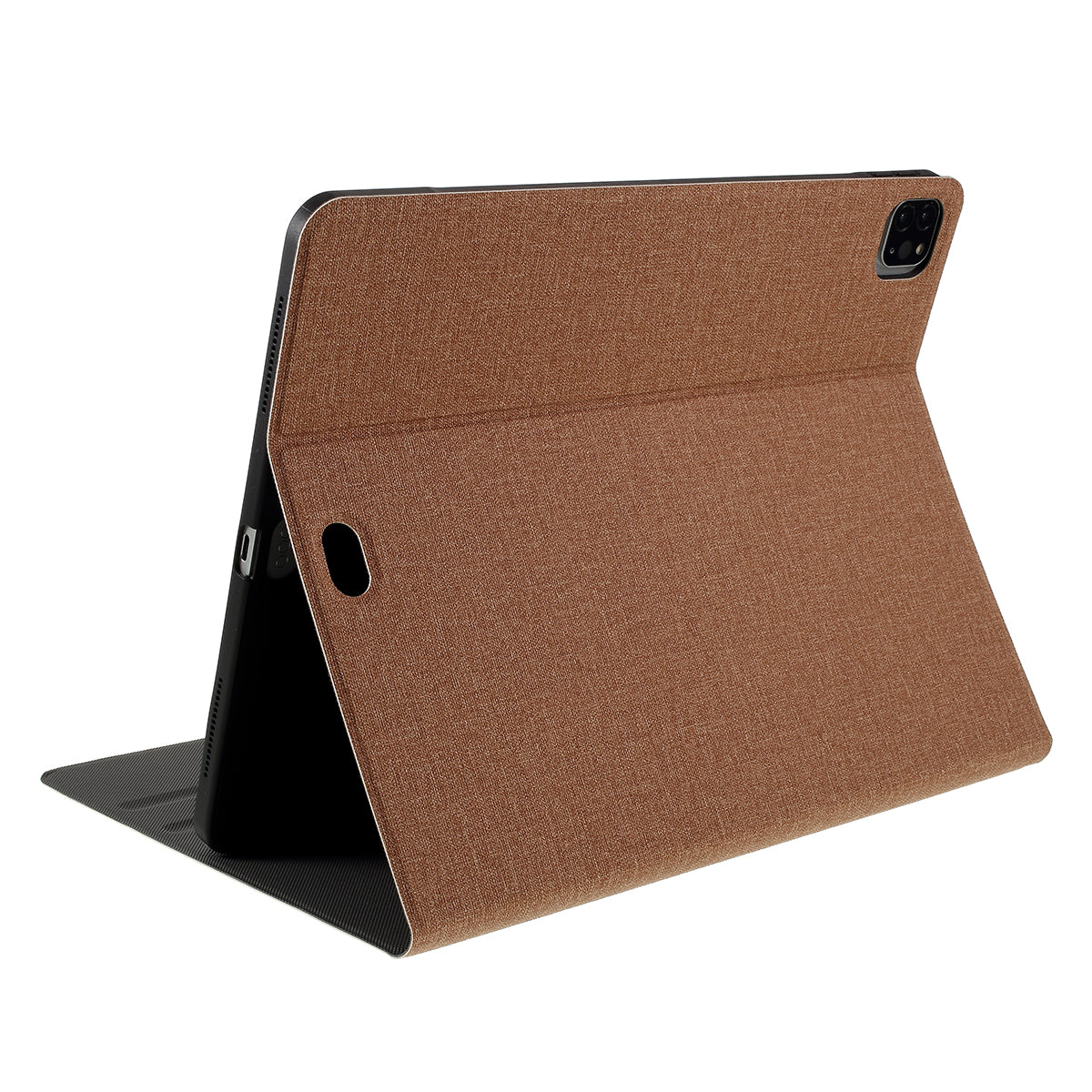 Cloth Texture PU Leather Stand Tablet Cover for iPad Pro 12.9-inch (2020) / (2018)