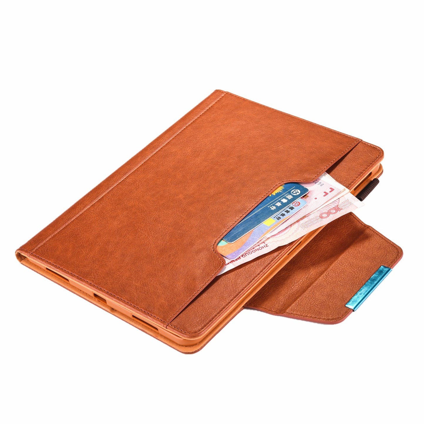 Metal Buckle Wallet Stand Leather Smart Cover Tablet Shell for iPad Air (2020)/Air (2022)/Pro 11-inch (2020)/(2018)