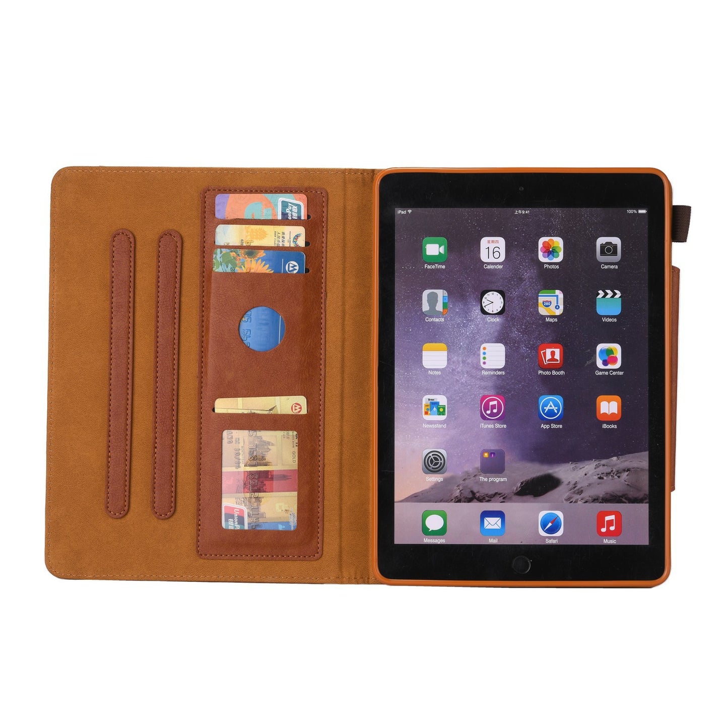Metal Buckle Wallet Stand Leather Smart Cover Tablet Shell for iPad Air (2020)/Air (2022)/Pro 11-inch (2020)/(2018)