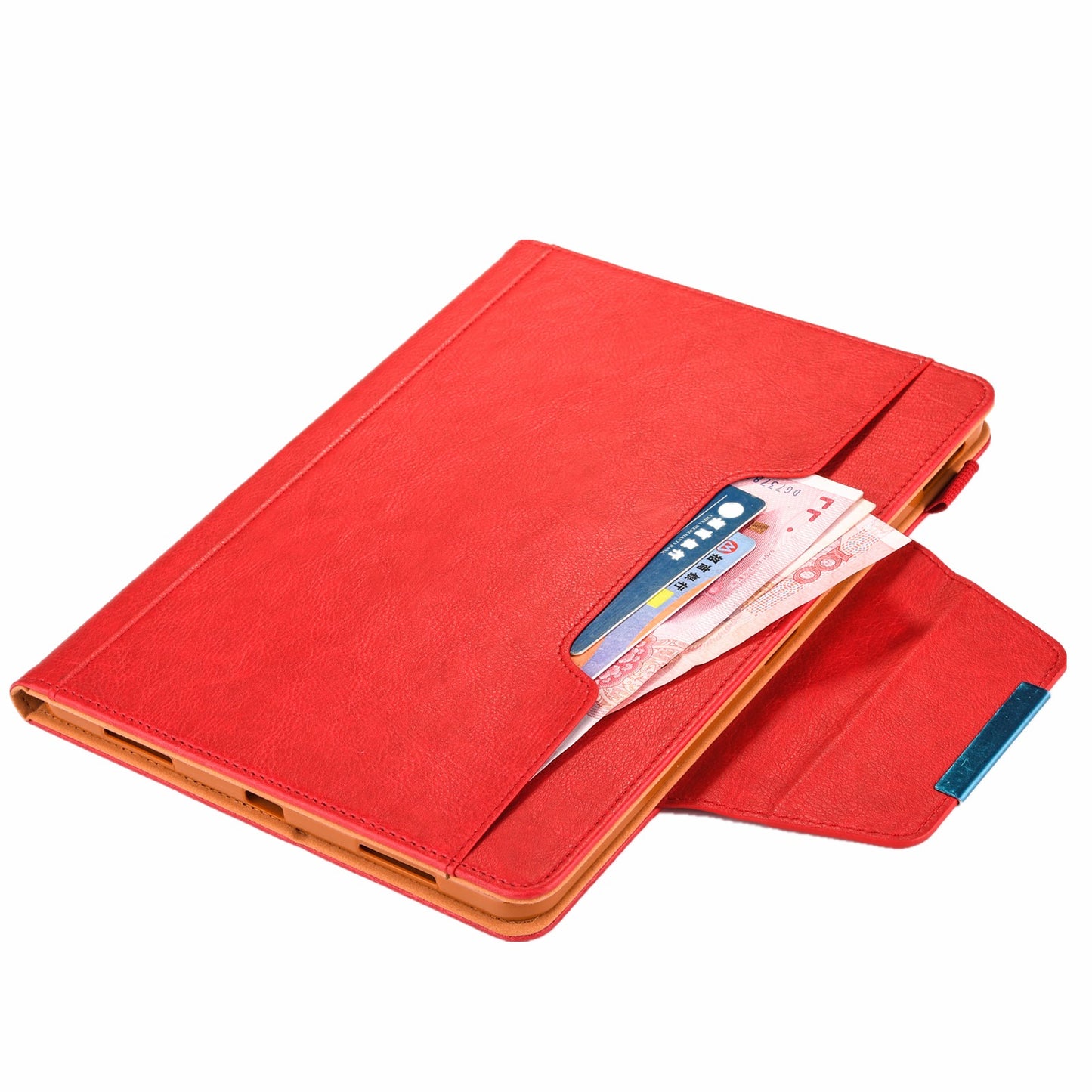 Metal Buckle Wallet Stand Leather Smart Cover Tablet Shell for iPad Air (2020)/Air (2022)/Pro 11-inch (2020)/(2018)